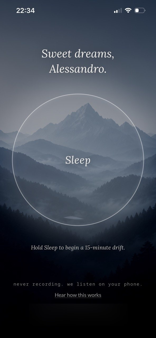SleepySleep cold-open — Sweet dreams, Alessandro
